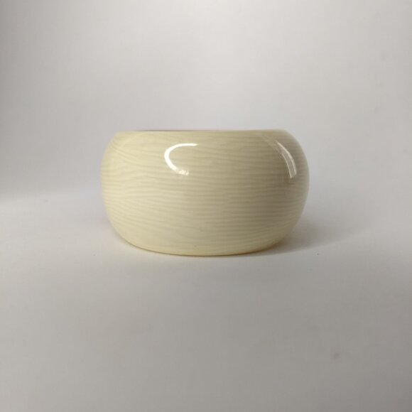 Plastic Necklace Hinge Bracelet Set Orange Beige Vintage Retro Mod Barrel Clasp - Picture 9 of 16